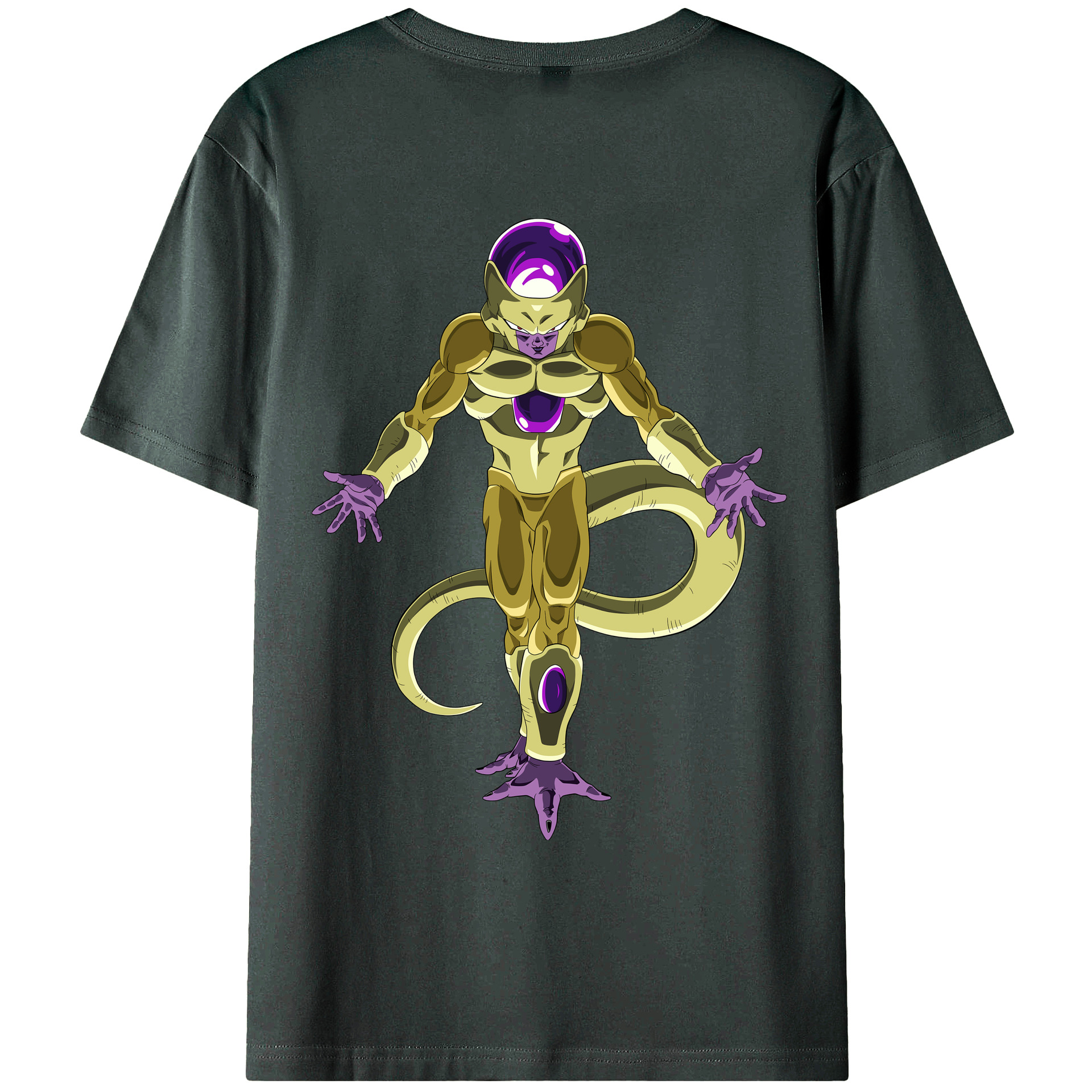 （画像用） ドラゴンボール フリーザ DRAGON BALL Frieza 綿100％ メンズ半袖Tシャツ（バックプリント） 通気性
